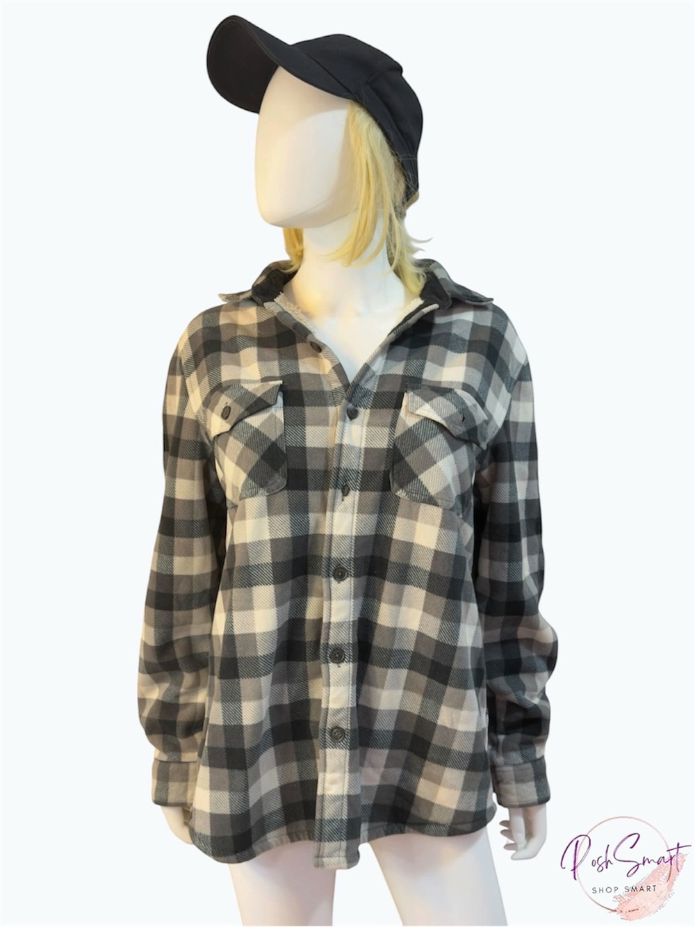 Freedom Foundry Sherpa Lined Buffalo Plaid Shacket | Size  M